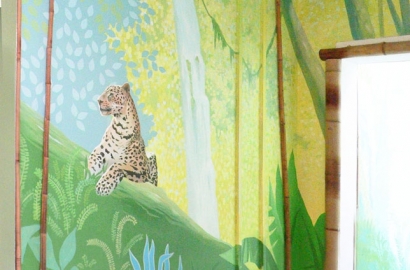 Роспись стен в детской комнате | Джунгли